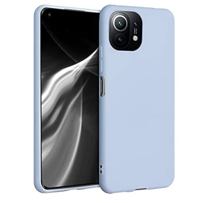Afbeelding van kwmobile telefoonhoesje geschikt voor Xiaomi 11 Lite (5G) NE / Mi Hoesje smartphone Back cover in mat lichtblauw