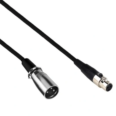 Afbeelding van Mini XLR (v) (m) audiokabel / zwart 1,5 meter