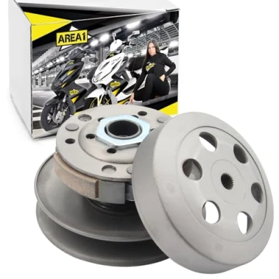 Afbeelding van Area1 Vervangende converter + koppeling bel 107 mm, compatibel met 50cc 2takt TPH Zip NRG mc2 mc3 Power Liberty Runner SR 50 R Racing Sport Street Sportcity MY ET2 S