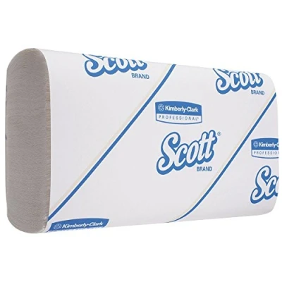 Afbeelding van Handdoeken Slimfold SCOTT® , 1 laags, L 295 x B 190 mm, wit, 16 pakken van 110 doekjes