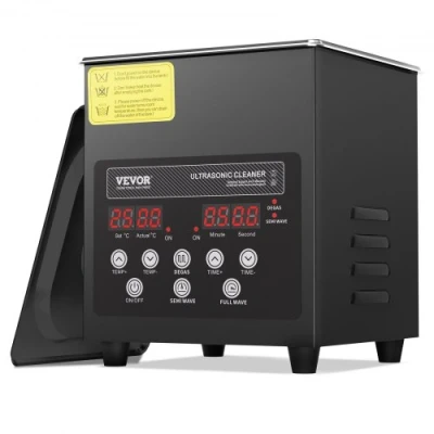 Afbeelding van VEVOR 2L Ultrasoon Reinigingsapparaat met Mandverwarmer en Timer 60W
