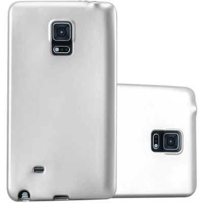 Afbeelding van Cadorabo Hoesje geschikt voor Samsung Galaxy NOTE EDGE in METALLIC ZILVER Beschermhoes gemaakt van flexibel TPU silicone Case Cover