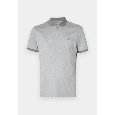 Afbeelding van Tommy Hilfiger Performance ZIP Poloshirt Medium grey heather, Heren, Maat: Medium, heather