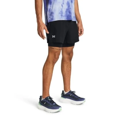 Afbeelding van Under Armour UA Fly by 3&#039;&#039; Shorts, Zwart//Astro Roze/Reflecterend, SM, Zwart/Zwart/Reflecterend, L