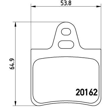 Afbeelding van Brembo Remblokset P 61 037