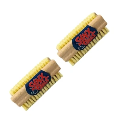 Afbeelding van Synx Tools nagelborstel hout set van 2 stuks schrobborstels nagel borstel schrobbezem Voordeelverpakking