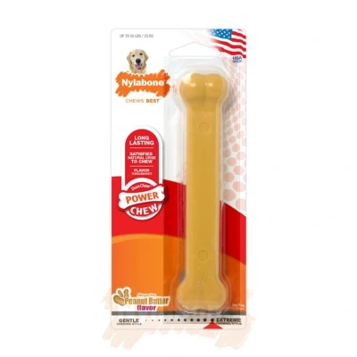 Afbeelding van Nylabone Dura Chew Peanutbutter Voor Harde Bijters Hypoallergeen TOT 23 KG 19X4X2 CM (340205)