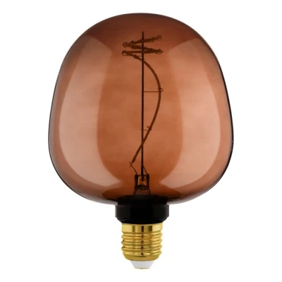 Afbeelding van EGLO LED Lamp E27 Ø 12,5 cm G125 Cognac 2000K Dimbaar