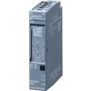 Afbeelding van Siemens simatic et200sp digitale uitgangsmodule dq 4x 24vdc 2a highspeed voor basismodule a0 cc00 pwm 6es7132 6bd20 0da0