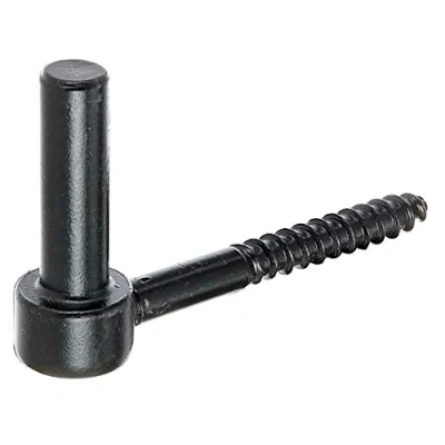 Afbeelding van Alberts 306625 plaatduim om in te schroeven J haak met gesneden schroefdraad zwarte dompellak doornmaat Ø14 mm lengte 105