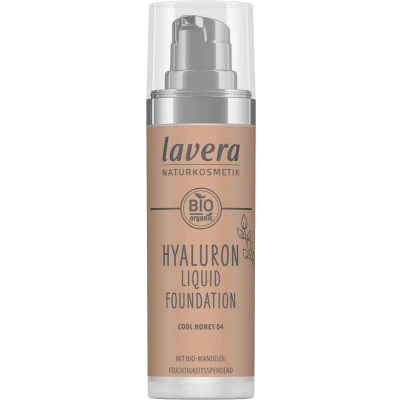 Afbeelding van Lavera Hyaluron Liquid Foundation Cool Honey 04 Bio, 30 ml