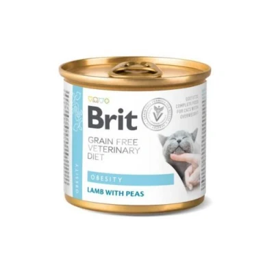 Afbeelding van Brit Grain Free Veterinary Diet Obesity Blik 6 x 200 gram