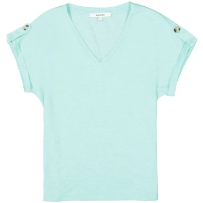 Afbeelding van GARCIA Tshirt Vhals Licht blauw M