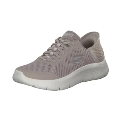 Afbeelding van Skechers Go Walk Flex Hands Free Slip ins Grand Entry sneakers, taupe, 40 EU breed