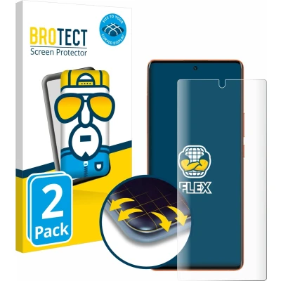 Afbeelding van BROTECT Screenprotector voor Vivo X80 Pro Folie Beschermfolie transparant volledig dekking (2 Stuks)
