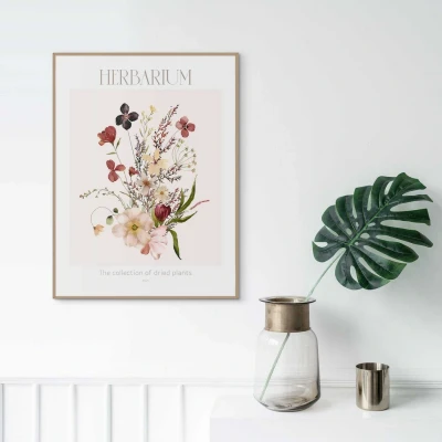 Afbeelding van Leen Bakker Poster Flowers 30x40cm Woondecoratie Kunststof