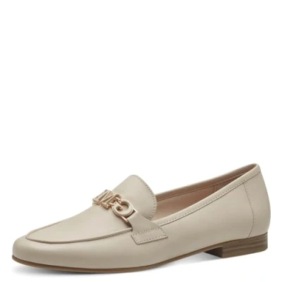 Afbeelding van Marco Tozzi Instappers, Dames, Maat: 39, Cream nappa Leer