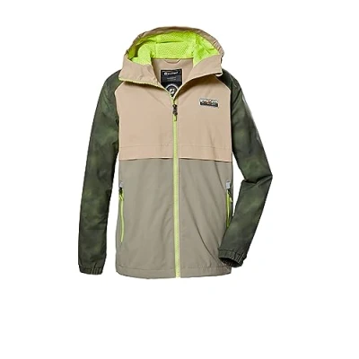 Afbeelding van killtec jonge Functioneel jack/outdoorjack met capuchon KOS 280 BYS JCKT, sand, 176, 41466 000