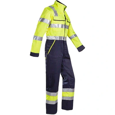 Afbeelding van Overall Autun Geel/marine Vlamvertragend, Maat 56