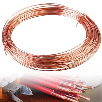 Afbeelding van koperdraad, 1,0 mm x 20 m koperlakdraad, blanker T2, puur magneetdraad, geëmailleerde spoelwikkeldraad, oppervlak met isolatielaag, spoel koperdraad wikkeldraad voor doe het zelf motoren