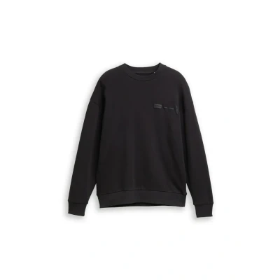 Afbeelding van TOM Tailor Denim Relaxed FIT MIT RÜCKENPRINT Sweater, Heren, Maat: XXL, Night watch black