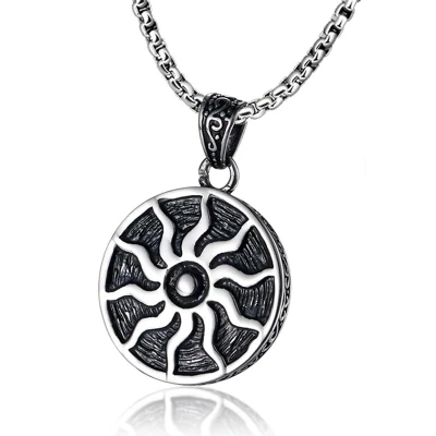Afbeelding van Mendes heren ketting Edelstaal Apollo Zon Amulet