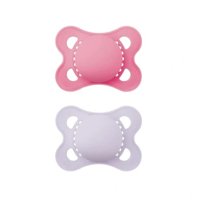 Afbeelding van MAM fopspeen Original Pure Plain Siliconen 0 6 maanden Girl 100% duurzame