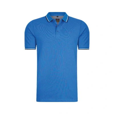 Afbeelding van Mario Russo Polo Shirt Edward heren Poloshirts Katoen XXL Burnt Oranje