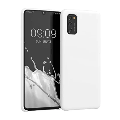 Afbeelding van kwmobile telefoonhoesje compatibel met Samsung Galaxy A41 hoesje Zachte case voor smartphone Back cover in mat wit