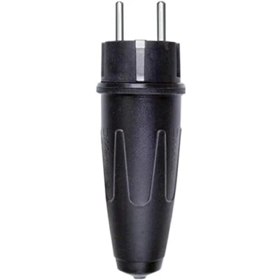 Afbeelding van Schneider Electric 122151 Stekker met randaarde Rubber 250 V Zwart IP44