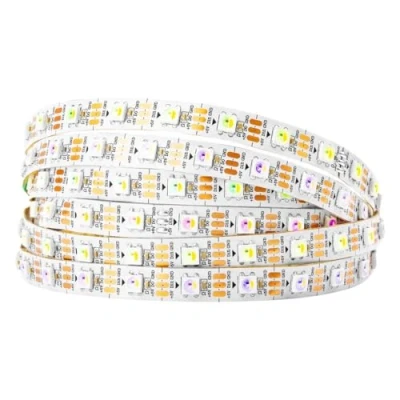 Afbeelding van BTF LIGHTING RGBW RGBWW RGB+Warm Wit SK6812 (Vergelijkbare WS2812B) 5m 60LEDs/Pixels/m Individueel Adresseerbare Flexibele 4 Kleur in 1 LED Droom Kleuren Strip IP30 Niet Waterdicht DC5V PCB
