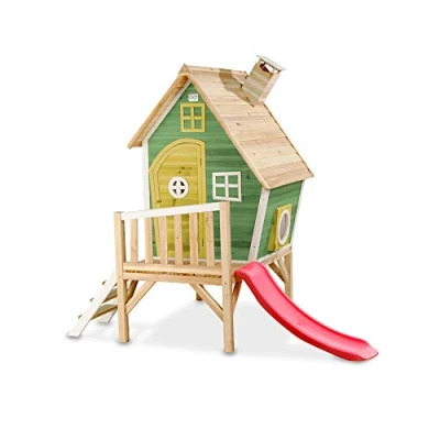 Afbeelding van EXIT houten speelhuis met glijbaan Fantasia 300