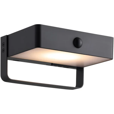 Afbeelding van Nordlux Wandlamp Saulio solar zwart 2518251003