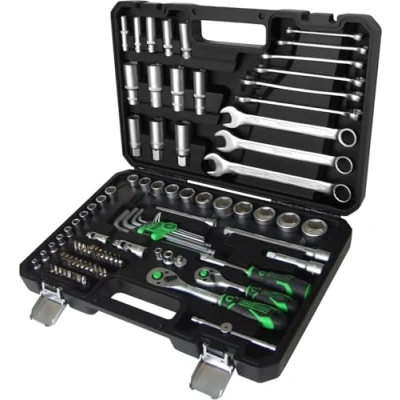 Afbeelding van KS Tools 512.0092 COMPETITION 1/4 + 3/8 Steckschlüssel Satz Dopsleutelinzetstuk