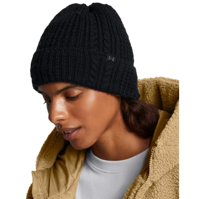 Afbeelding van W Halftime Cable Knit Beanie Blk