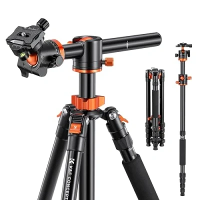 Afbeelding van K&amp;F Concept Camera Statief,170CM Statief,Aluminium Monopod Statief,Video Statief met Midden Kolom,Professionele Foto Metalen Kogelgewricht voor Canon DSLR