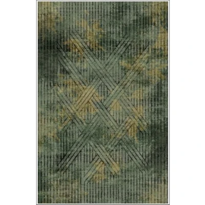 Afbeelding van MANI TEXTILE Tapijt Fisun, groen, 120 x 180 cm