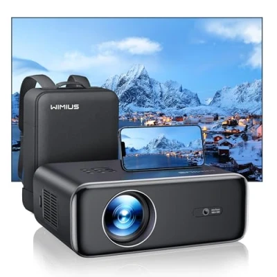 Afbeelding van Beamer【Autofocus/trapeziumcorrectie】 25.000 lumen WiFi6 Bluetooth Full HD 1080P beamer ondersteunt 4K, 4P/4D trapeziumcorrectie 50% zoom, 300 inch led thuisbioscoop, videobeamer, voor Fire Stick/PS5