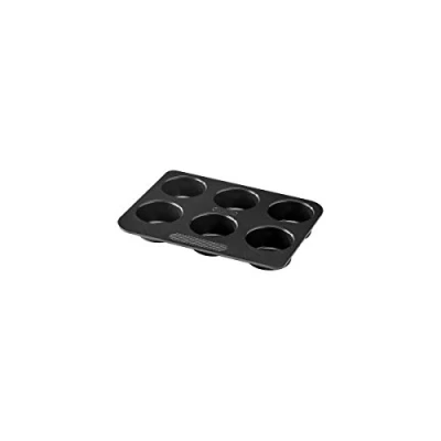 Afbeelding van Muffinvorm Pyrex Magic Zwart (6 Muffins)