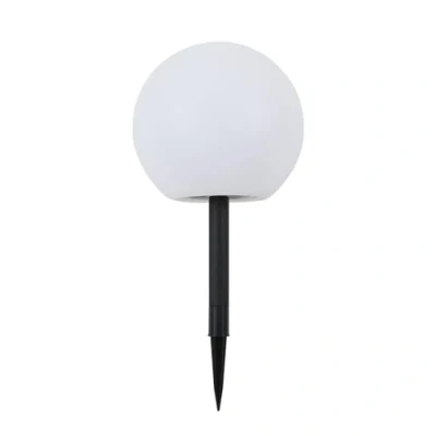 Afbeelding van Lindby solar tuinverlichting 2 lichts kunststof H: 46 cm wit Inclusief lichtbronnen