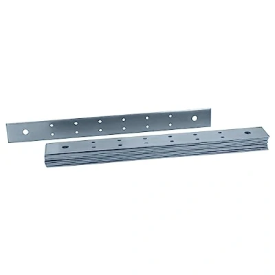 Afbeelding van HELPMATE 12 stuks platte connectoren 30 x 300 mm houten gegalvaniseerd &amp; blauw gepassiveerd verbindingsplaat met uitstekende corrosiebescherming, stabiel en duurzaam eenvoudige