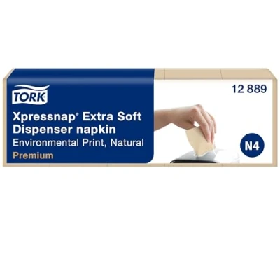 Afbeelding van Tork FA710 Xpressnap extra zacht composteerbaar dispenser servet, 165 mm lengte, 213 breedte, verpakking van 8000