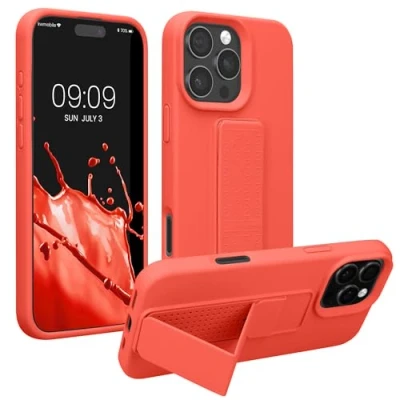 Afbeelding van kwmobile back cover voor smartphone geschikt Apple iPhone 16 Pro Max 1x beschermhoesje van kunststof In koraal