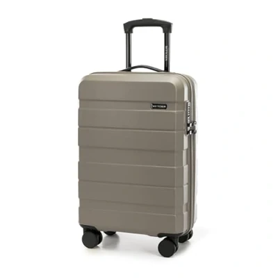Afbeelding van WITTCHEN COMODO Line Koffer Bagage van ABS Telescopisch Handvat TSA slot 4 dubbele wielen, goud, Handgepäck, handbagage