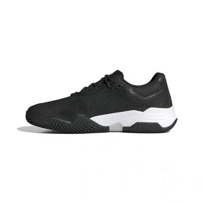 Afbeelding van adidas Heren Solematch Control 2 Tennis Shoes, Core Black/Cloud White/Silver Metallic, 48 2/3 EU