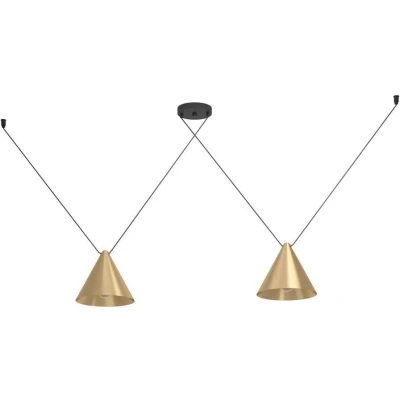 Afbeelding van EGLO Narices 1 Hanglamp E27 173 cm Goud/Zwart Staal
