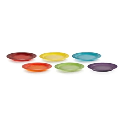 Afbeelding van Le Creuset Ontbijtbordjes Rainbow set van 6