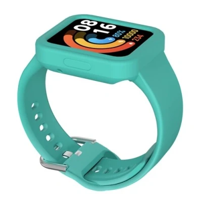 Afbeelding van Siliconen band met case Turquoise Xiaomi Redmi Watch 2 (Lite)