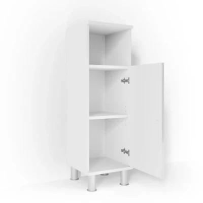 Afbeelding van Vicco Halfhoge kast &quot;Fynn&quot;, Wit Hoogglans, 30 x 95 cm