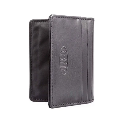 Afbeelding van Big Skinny New Yorker Leather ID Slim Wallet, Holds tot 24 kaarten